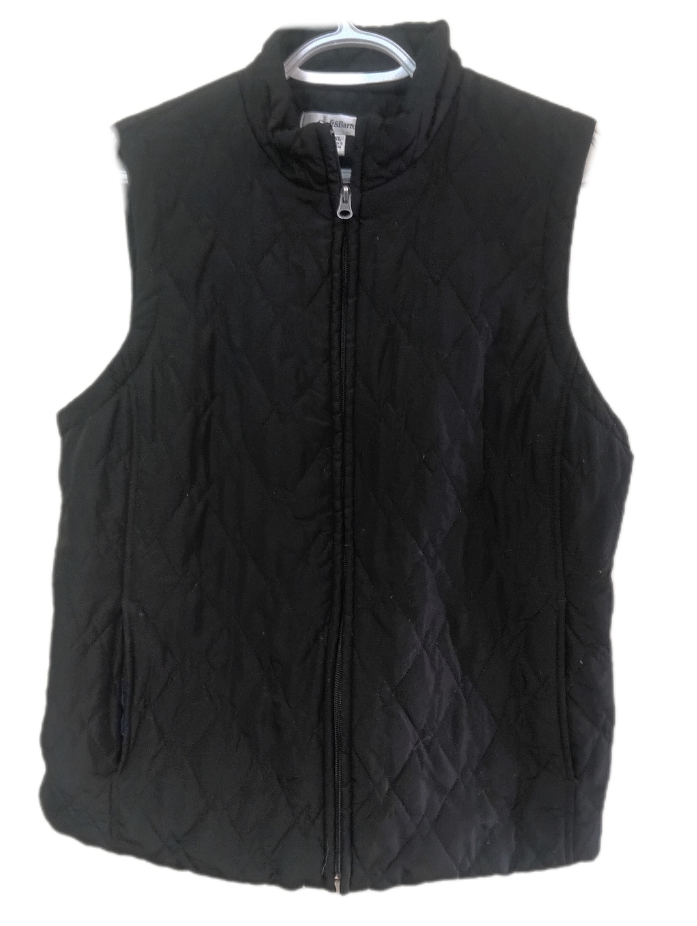 croft & barrow Black Quilted Sleeveless Puffer Vest